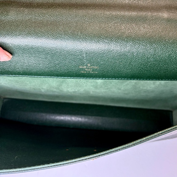 Louis Vuitton Selvette Clado Taiga, Briefcase Business Bag Document Bag Green - Picture 15 of 16